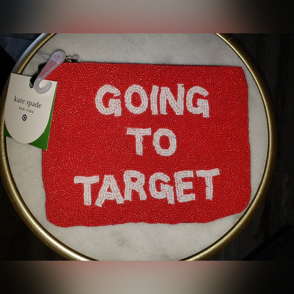 Going to Target Beaded Clutch - kate spade new york x Target Red/White